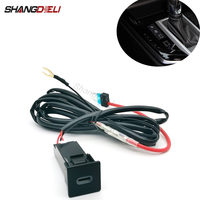 Car Type-C PD Interface Socket Fast Car Charger Adapter For ISUZU D-MAX 2021 2022 2023 Accessories