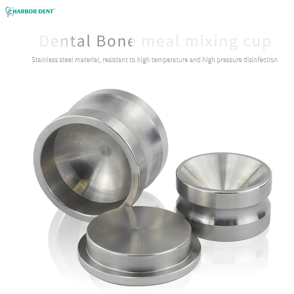 Dental Bone Meal Mixing Bowl  Dentistry Implant Instrument Bone Powder Cup  Stainless Steel Mixing Bowl Dentist Tools