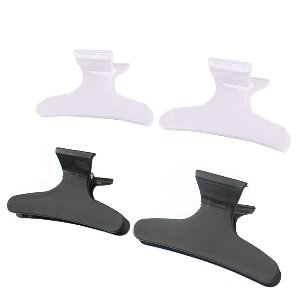 

24Pcs Salon Hair Clips Durable Styling Tools for Hairdressers Non-Slip Fixed Tooth Design Black White Salon Clips