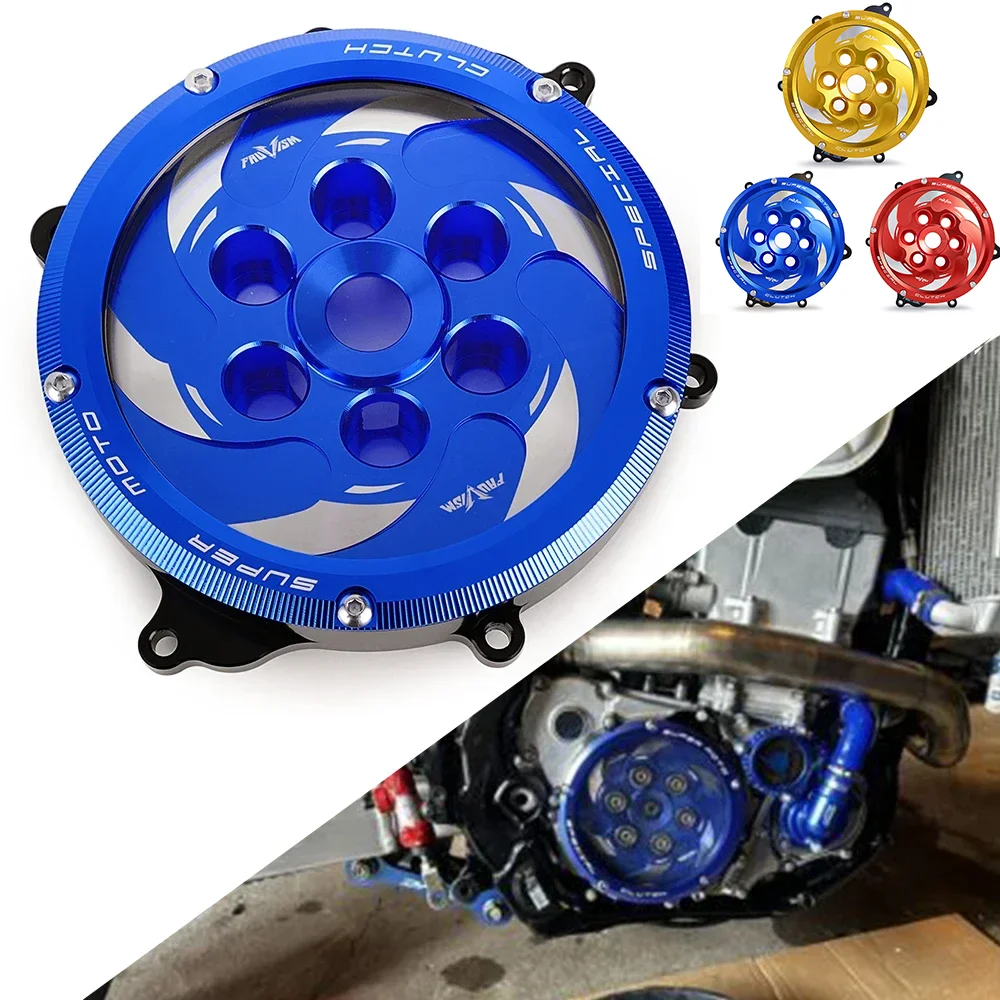 DRZ400 DRZ400E Motorcycle Clear Clutch Cover For SUZUKI DR-Z DRZ 400E 400 400S 400SM 2016-2024 2023 2022 2021 DR-Z400/400S/SM
