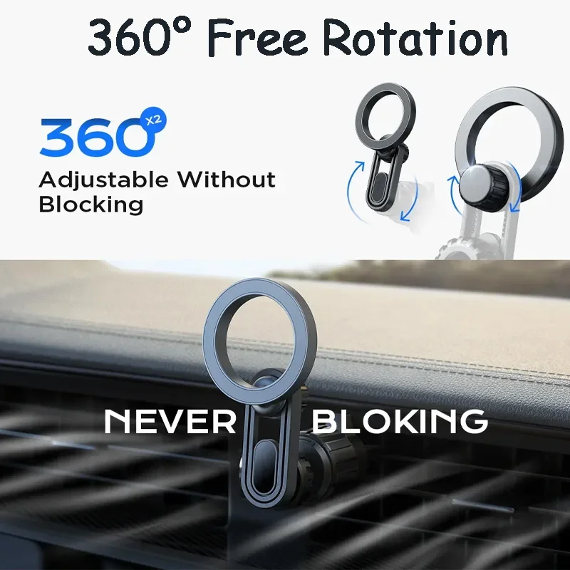 

Multi-azimuth Rotating car universal Magnetic mobile phone Stand Strong magnetic adsorption car accessories