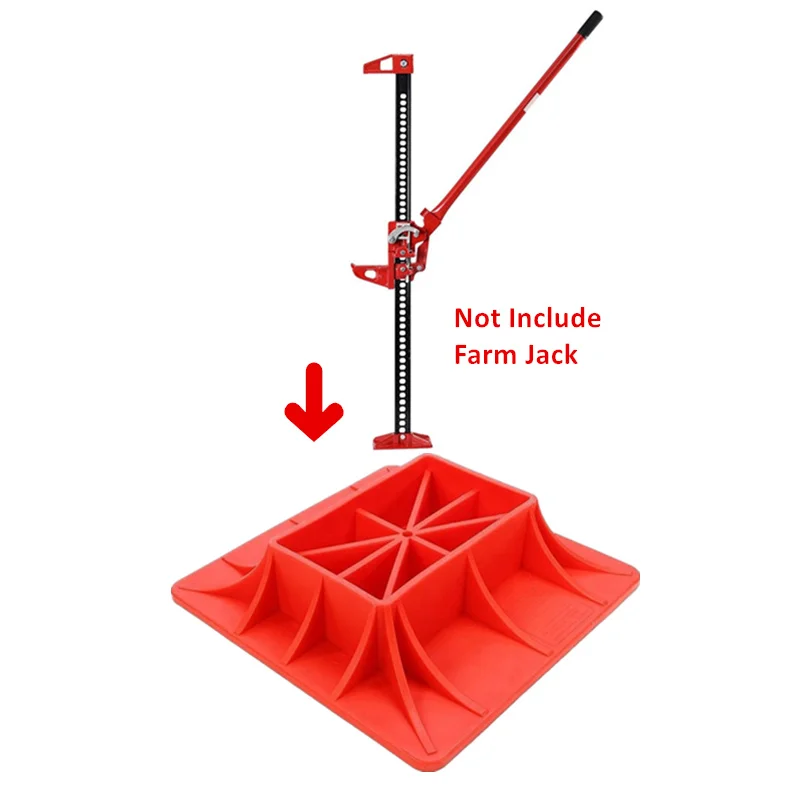 Heavy Duty Monkey Climbing Pole Base Jack Stand Support Plate Board For Off-road Rescue Farmer Roof Hi Lift Jack Accessory