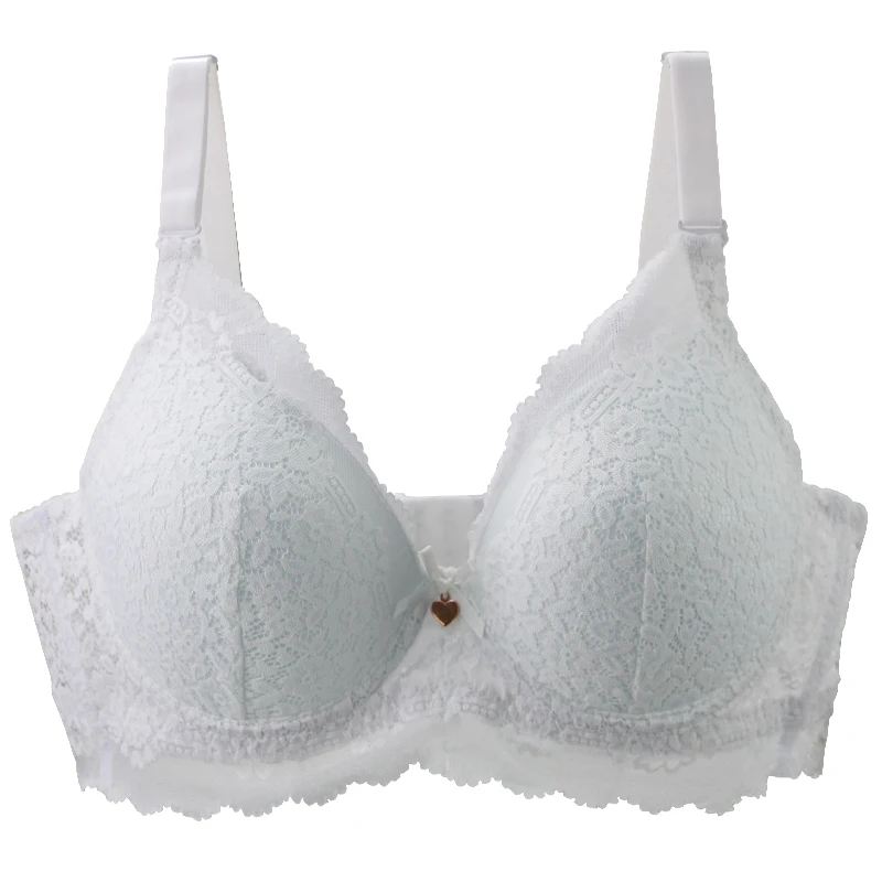 Lace Women Bras 36/80 38/85 40/90 42/95 44/100 46/105 CD Cup White Red Pink Grey Black Beige Underwear Female Lingerie