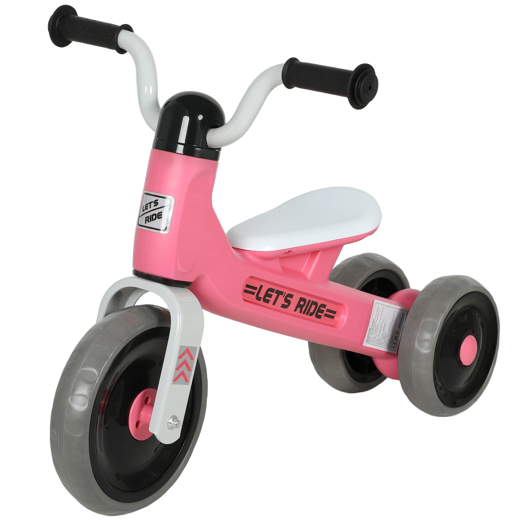 Aiyaplay loopfiets voor kinderen van 12 tot 36 maanden, loopfiets met stille en lekbestendige wielen, stuur met beperkte rotatie tot 60 ° Groen
