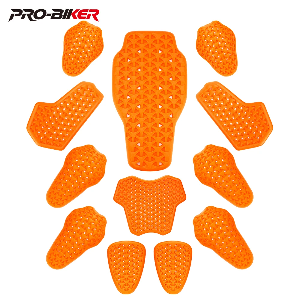 CE Certification Motorcycle Jacket Insert Protective Gear Elbow Knee Pads Anti-fall Chest Back Protector Motorbike Equipment