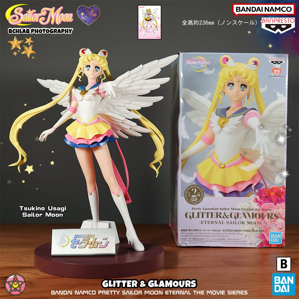 

Bandai Sailor Moon Shining Charm Фигурка Сейлор Мун, официальная модель Pretty Guardian Crysatal Tokyo Prize, милый подарок для девочек