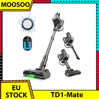 MOOSOO TD1-Mate Cordless Vacuum Cleaner, 33kPa Suction, LED Display, 45min Runtime, 420W Brushless Motor, Green Light