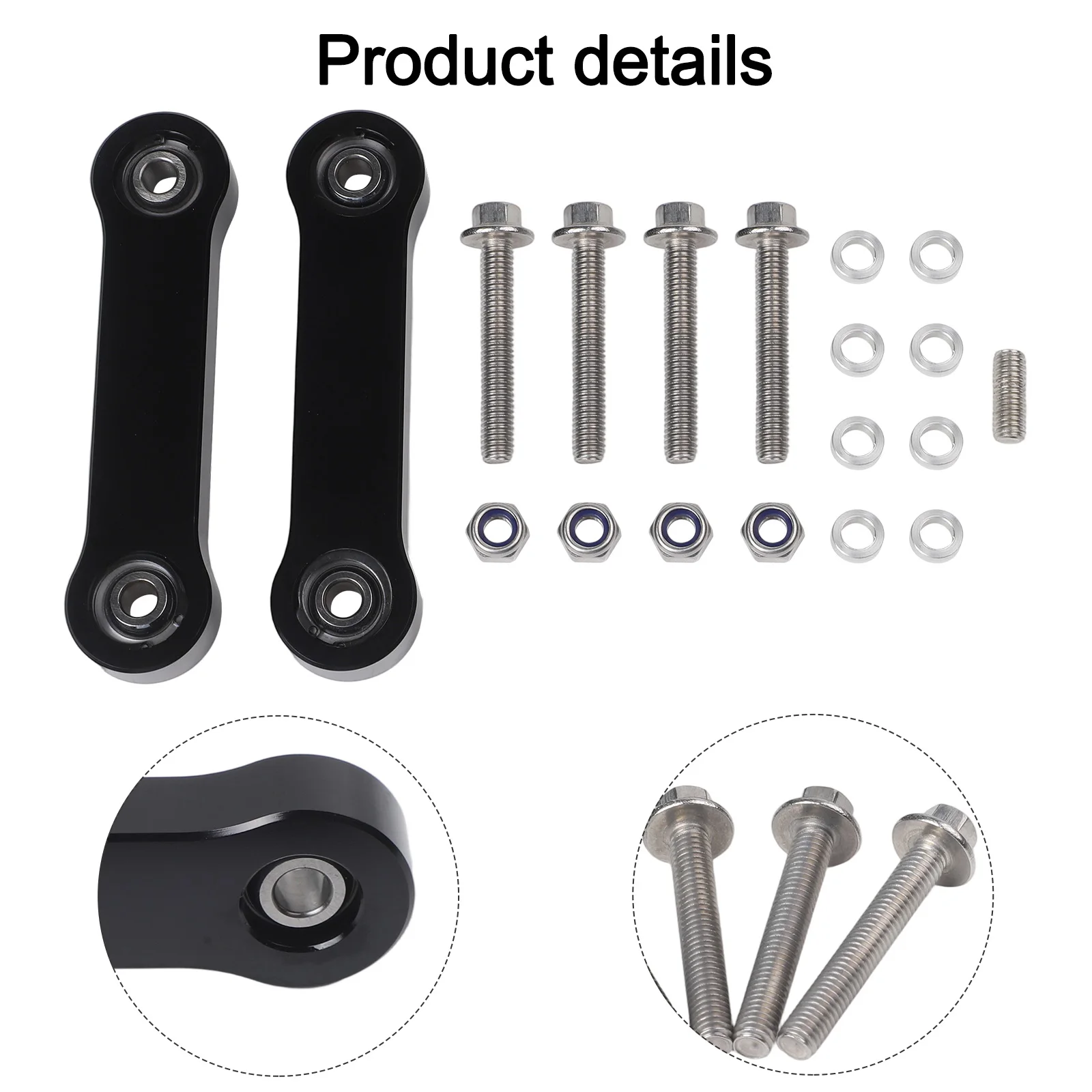 Aluminum Alloy Sway Bar End Links for CanAm Ryker 2019 2024 Designed to Enhance Handling and Suspension Stability