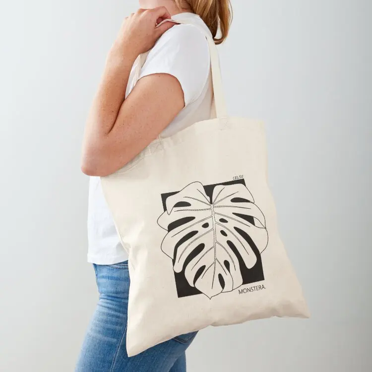 Monstera deliciosa Swiss cheese plant Tote Bag woman shopping bag reusable shopping bag Beach Shopper handbag