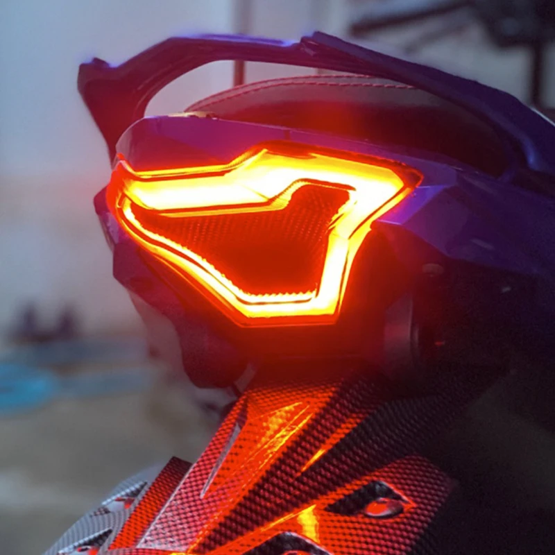 For Yamaha R3 R25 MT03 MT-03 MT07 MT-07 MT-25 FZ-07 MT 03 07 Modified Taillight Rear Tail Light Brake Integrated LED Stop Lamp
