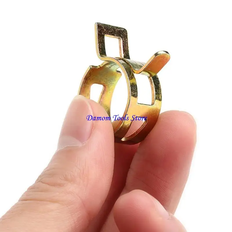 57BE 10Pcs 5-22mm Spring Clip Line Hose Water Pipe Tube Clamps Fastener
