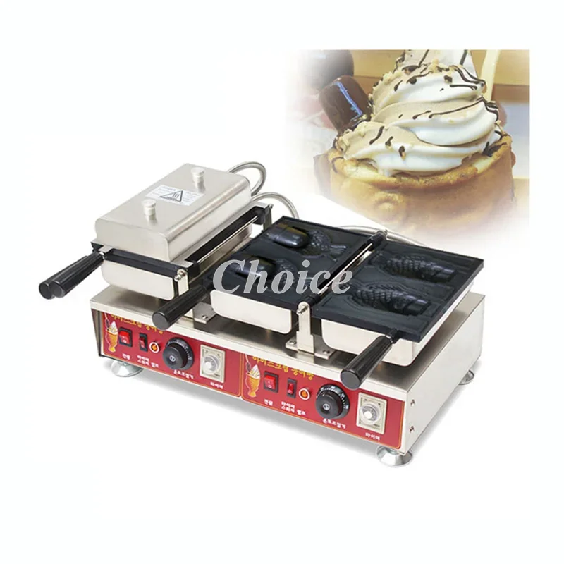 220v 110v Electric Taiyaki Roaster Japanese Style Snack Japanese Tail Raising Ice Cream Taiyaki Roaster Waffle Machine