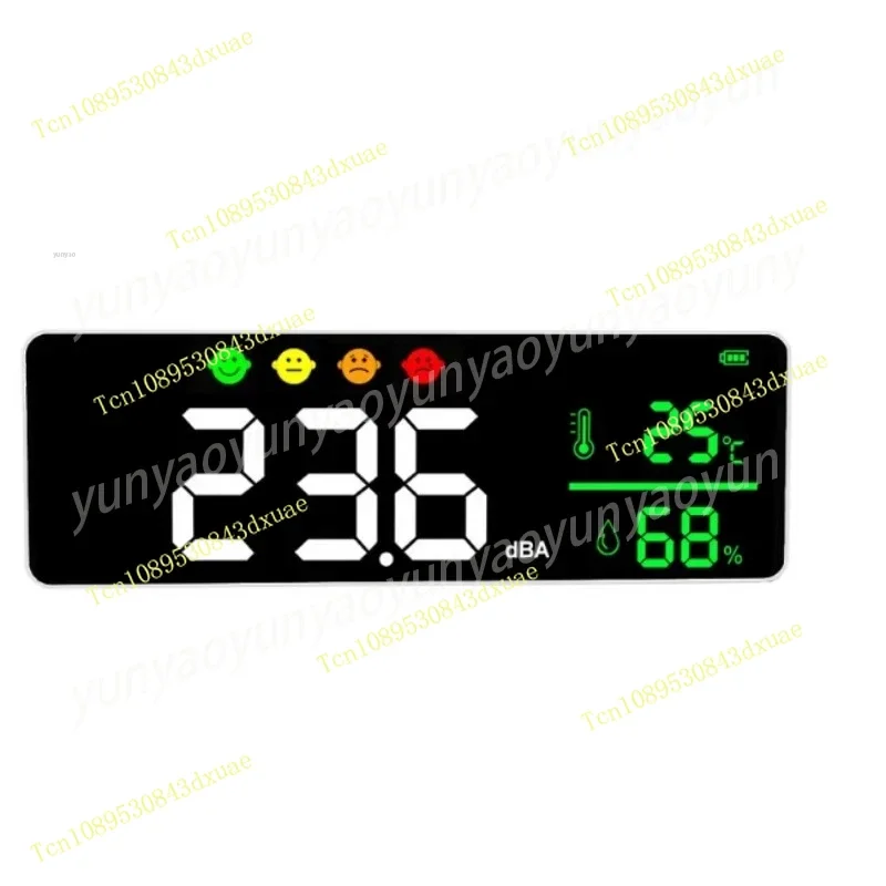 Volume Decimeter Wall-mounted Noise Tester Classroom Bar Noise Meter Sound Level Meter Thermohygrometer Household