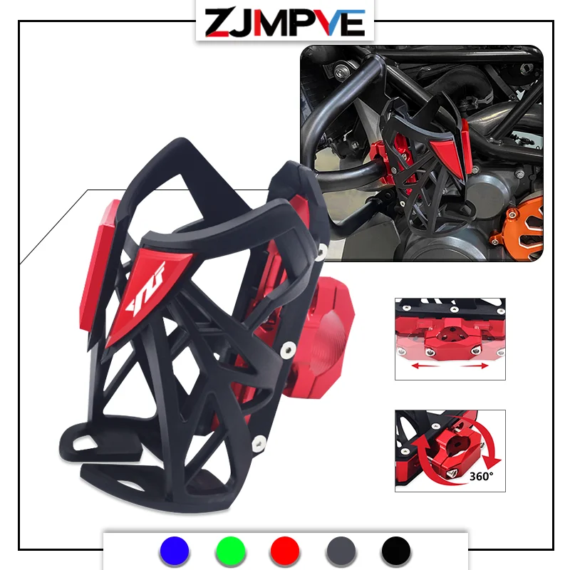 2024 For YZF R1 R1M R3 R6 R6S R7 R25 Motorcycle Drink Water Cup Holder Beverage Water Bottle Mount Stand Bracket Drink Holders