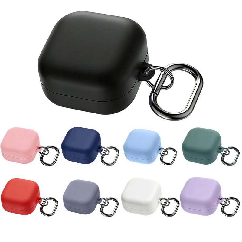 For Samsung Galaxy Buds 4/Buds 4 Pro Protective Case Earphone Cases Shockproof Anti Scratch Earbuds Cover Shell with Carabiner