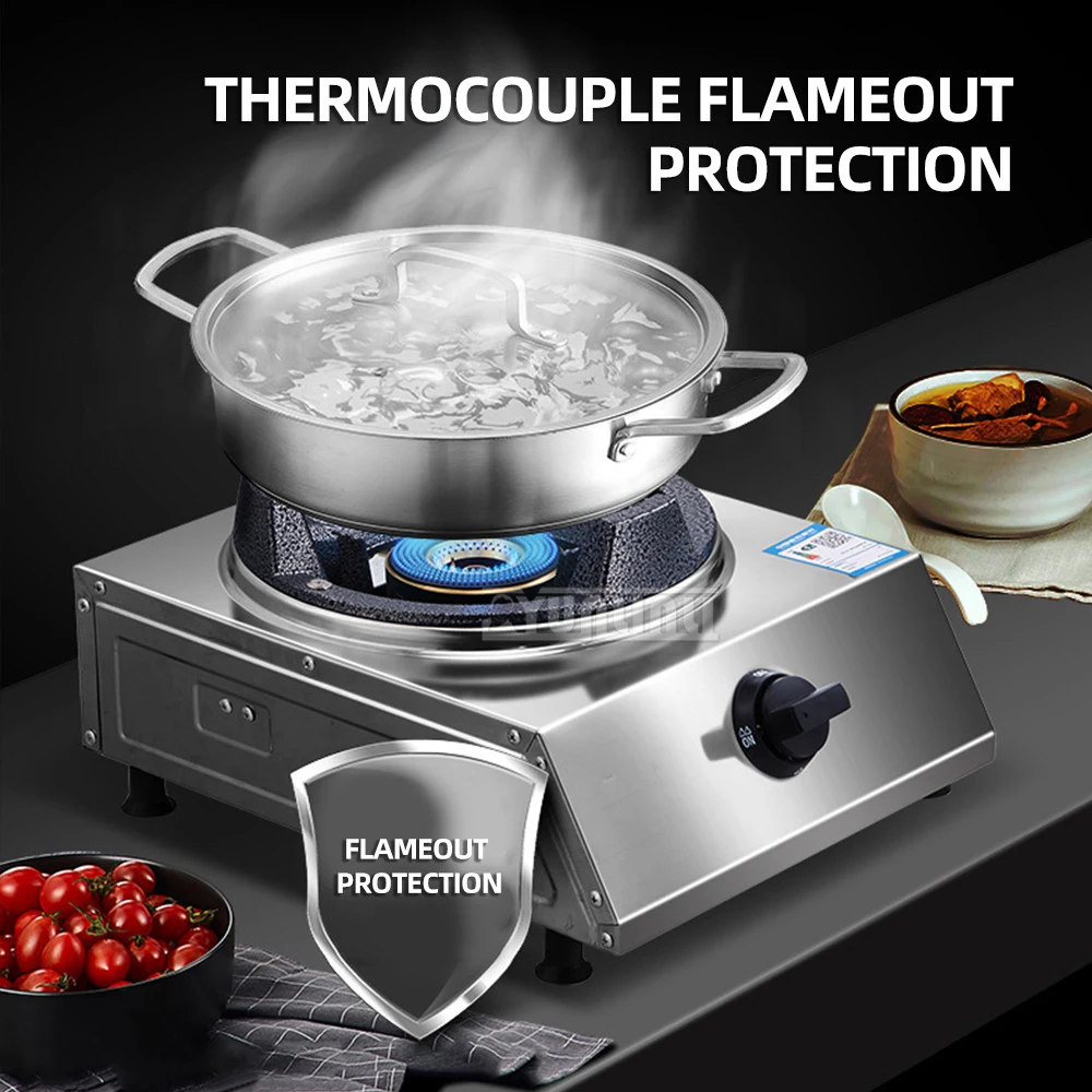 Kitchen Gas Burner Thickened Single Stove Household Liquefied Stove Gaskookplaat