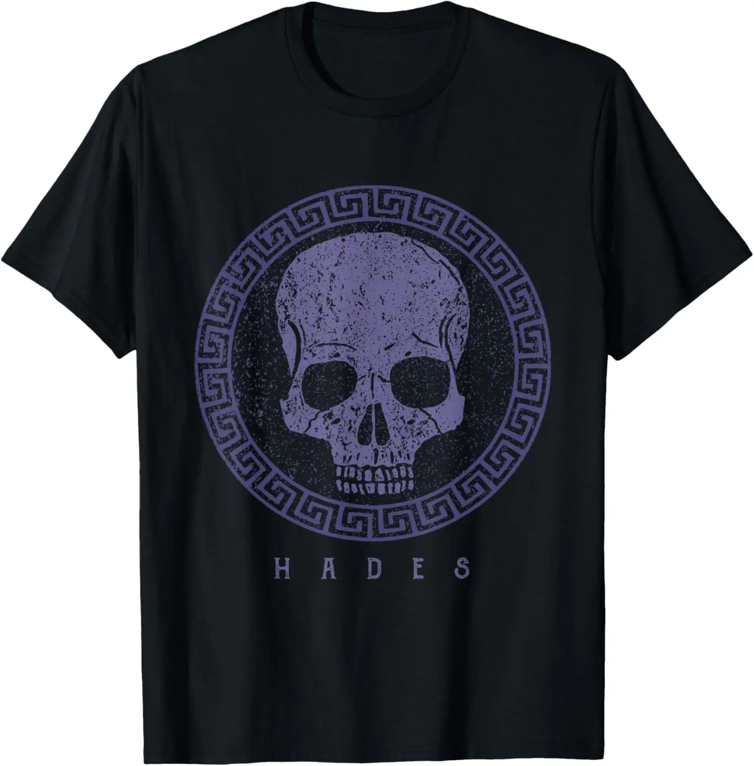 Hades Skull Greek God of Underworld Occult Gothic T-Shirt