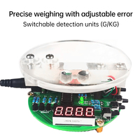 Electronic Scale DIY Kit 1KG Digital Tube Electronic Scale HX711 Chip Based on 51 Microcontroller Soldering Practice Kit DC 5V