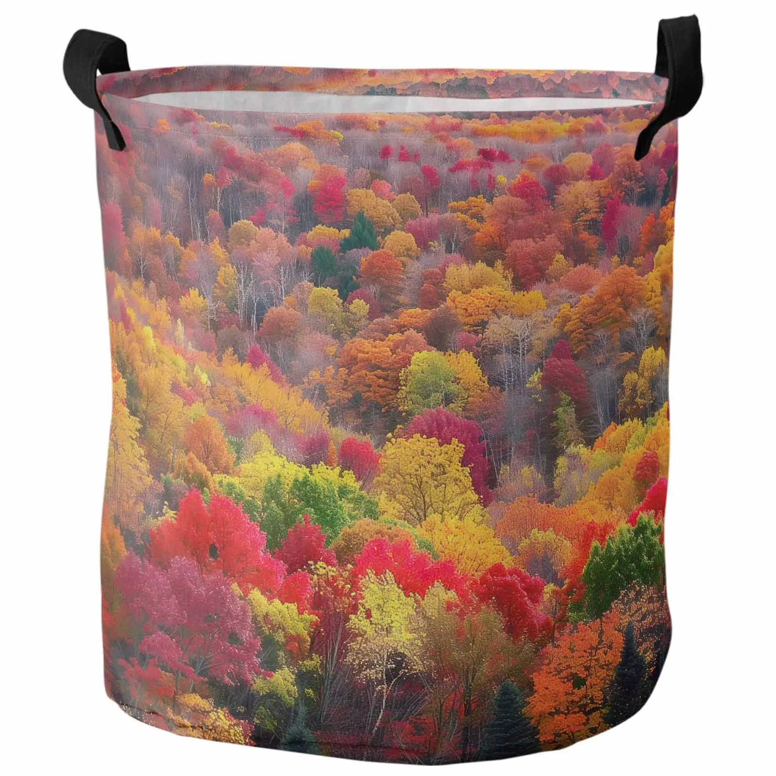 Autumn Sunset Forest Dirty Laundry Basket Foldable Waterproof Home Organizer Clothing Children Toy Storage Basket