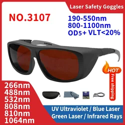 Laser Glasses Protective Safety Goggles gafas de laboral Work Industrials Dental UV IPI IR FPV 755nm 1064 532nm Laser Glasses