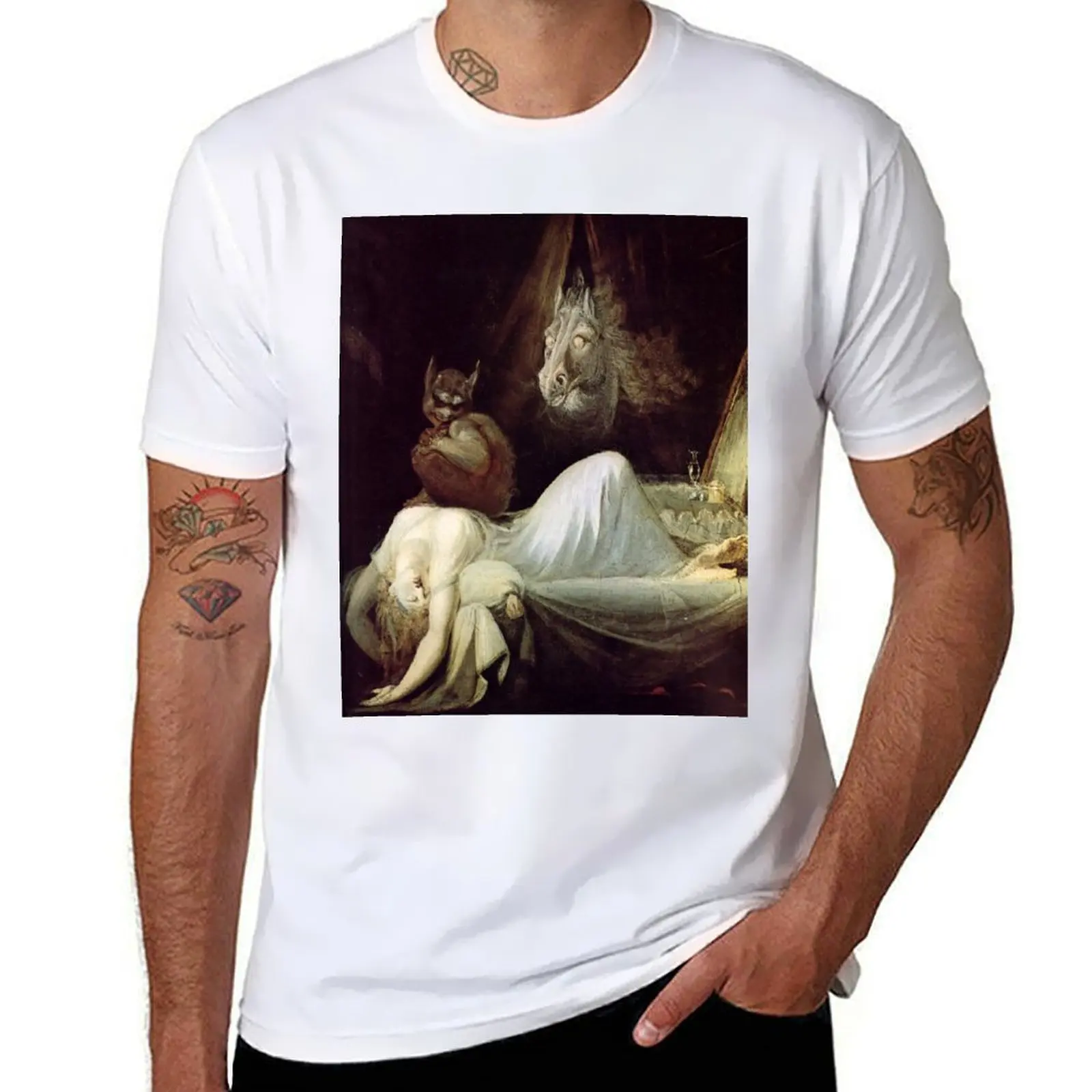 

The Nightmare 2 - Henry Fuseli T-Shirt t shirt man casual man t shirts cotton T-Shirt