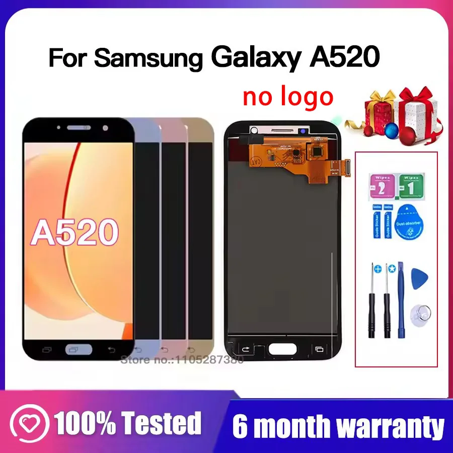 A520F AMOLED �cran LCD pour Samsung Galaxy A5 2017 A520 LCD �cran tactile num�riseur assembl�e SM-A520F A520M A520F/DS Test