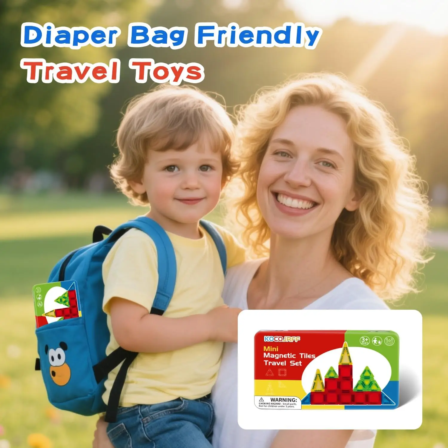 Mini Magnetic Blocks with Iron Box, Portable Creative Toy for Children's Travel - Boy/Girl Toys, Portable Magnetic Block Travel