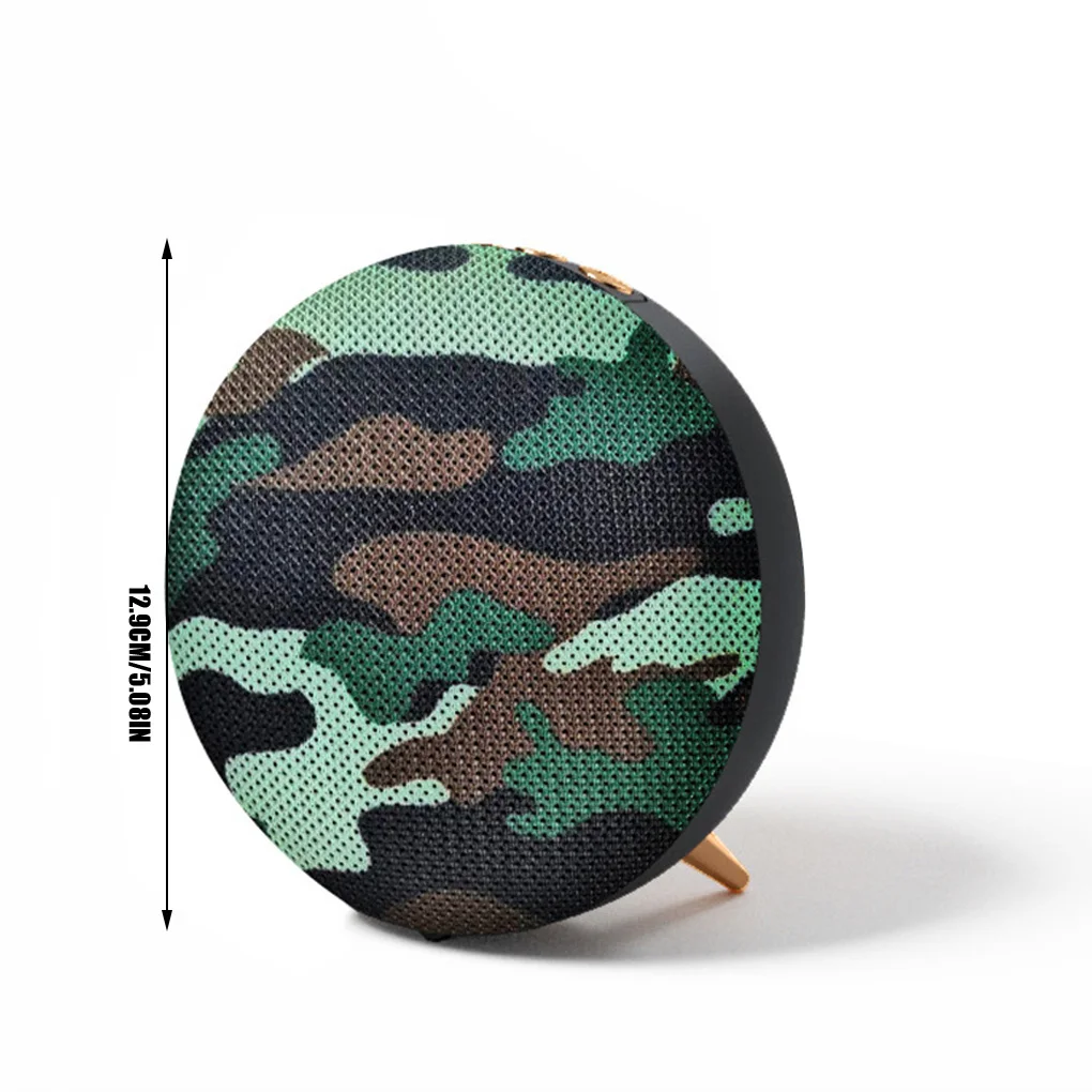 Bluetooth-compatible Sound Soundbar Portable Voice Call Speaker RGB Light Wireless Music Player Computers Camouflage