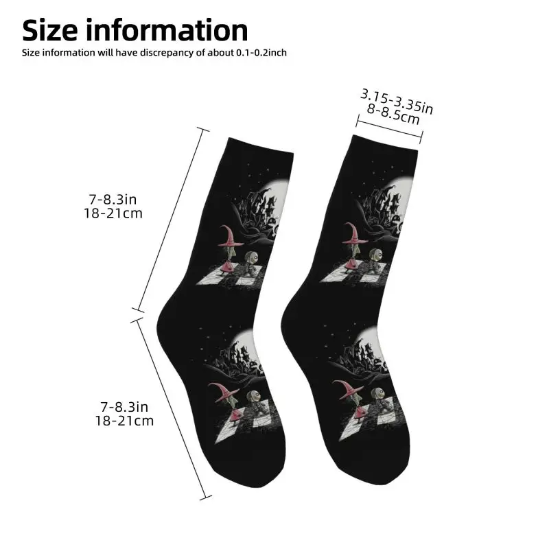 Halloween Cartoon Skull Jack Dress Socks for Men Women Warm Fashion Tim Burton Christmas Horror Movie Crew Socks