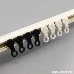 10pcs Curtain rail side rail wheel rail pulley square rail rolling track roller ring slide rail walking wheel curtain roller