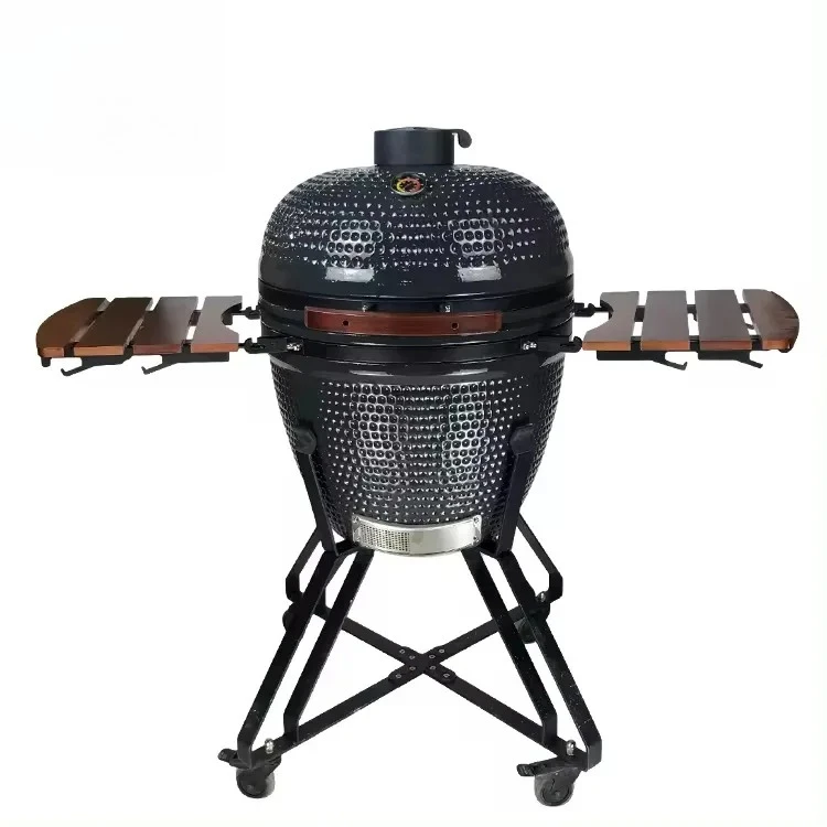 High Temperature Ceramic Charcoal Barbecue Grill With Stainless Steel Tripod Portable Camping Picnic Stew Cooking Grill Cookware