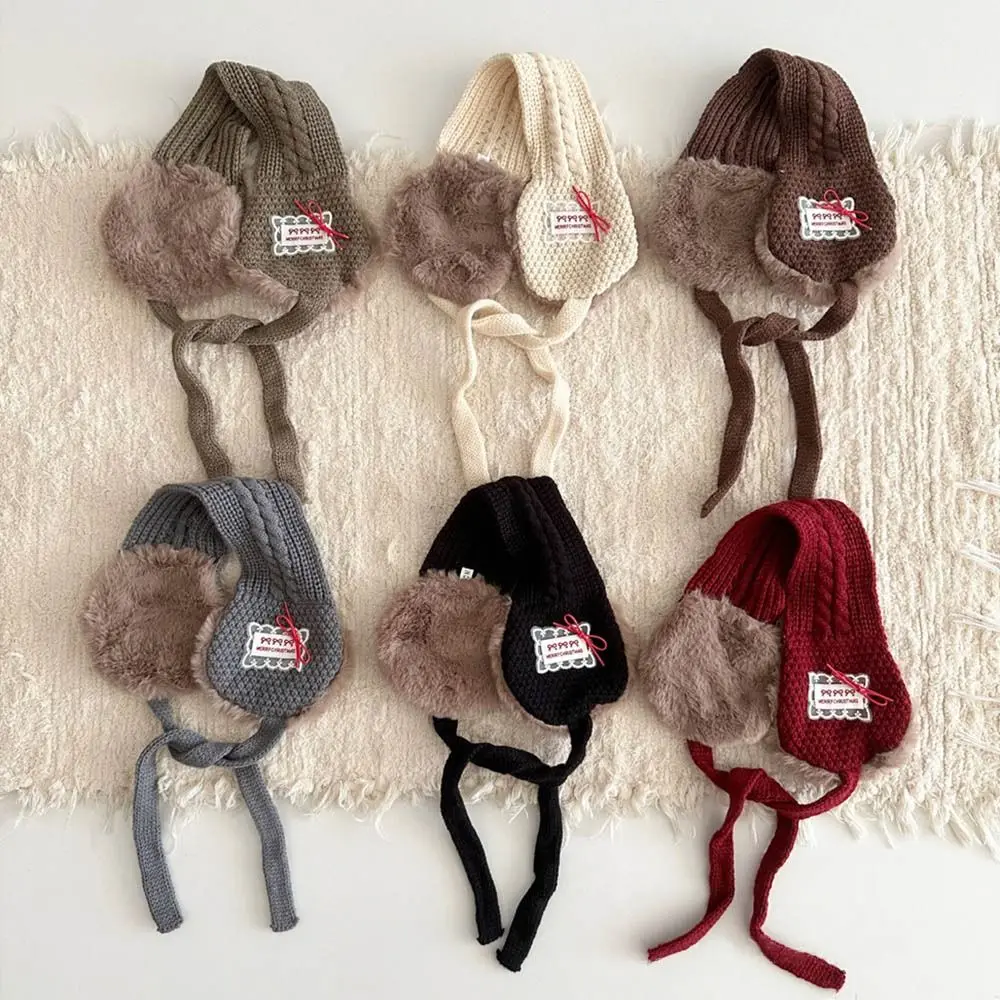 Ocieplacze na uszy z koronką, jesienno-zimowe, dla dzieci, grube, dziergane, wielofunkcyjne, wiatroodporne, szalik dla niemowląt i dzieci.