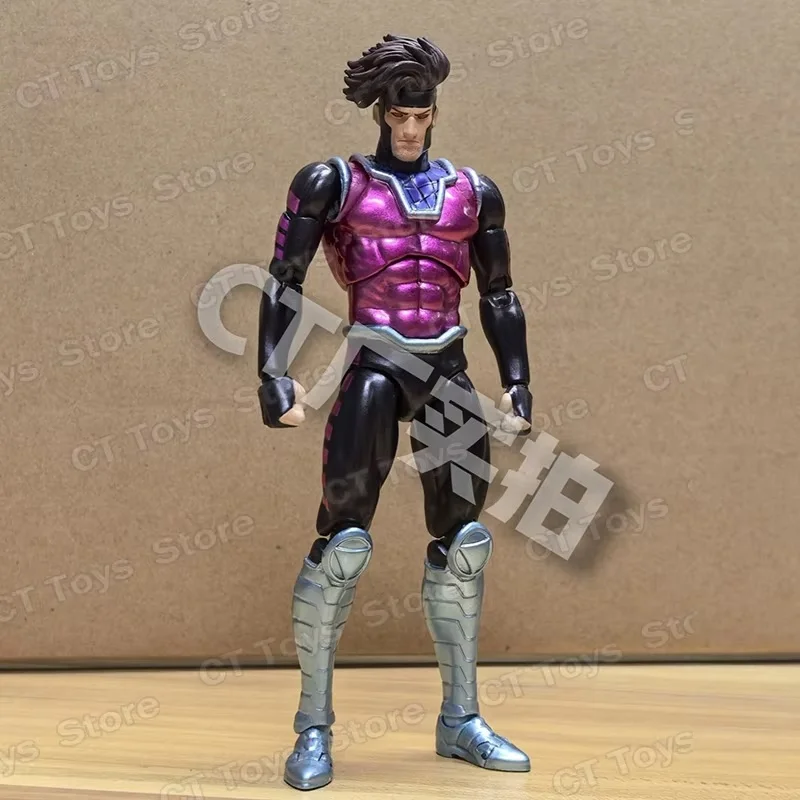 Gambit Comics Mafex131 bewegliche Actionfigur zum Sammeln, beweglicher Manga-Modellbausatz für X-Men-Fans, Geburtstagsgeschenk