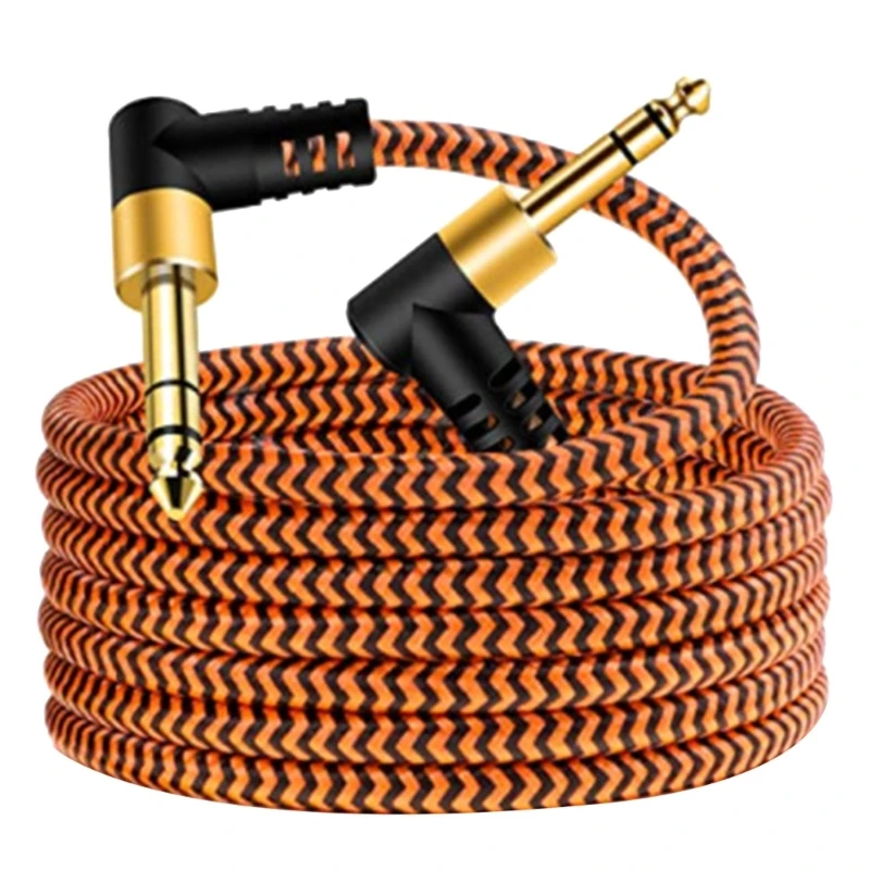 Amp Cable 6.35mm Instrument Cable Plugs (Male to Male) for Guitar, Keyboards, and Sound Mixing