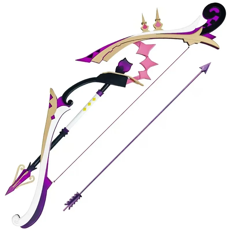 أسلحة القوس والسهم ليني كوس أول لعبة سحرية رائعة جينشين إمباكت كوسبلاي ملحقات حفلات الهالوين وأعياد الميلاد