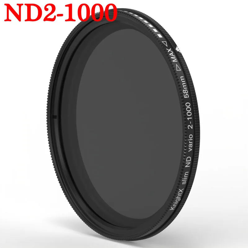 KnightX UV CPL ND Star Camera Lens variable Neutral Density Filter For canon sony nikon 49 52 55 58 62 67 77 mm colse up Macro