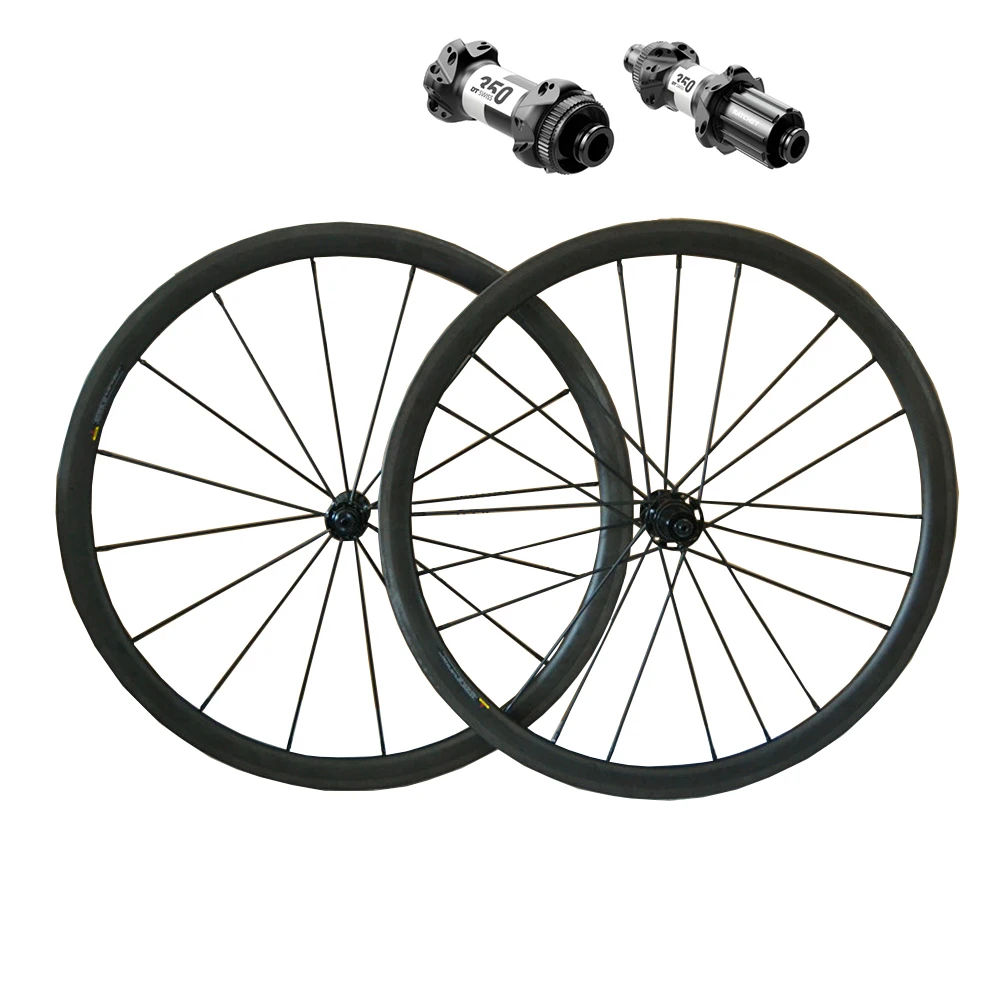 

LAST STOCK PREMIUM Карбоновые дорожные колеса 38 мм, ступицы DT350, Sapim Spokes, клинчер шириной 23 мм — распродажа