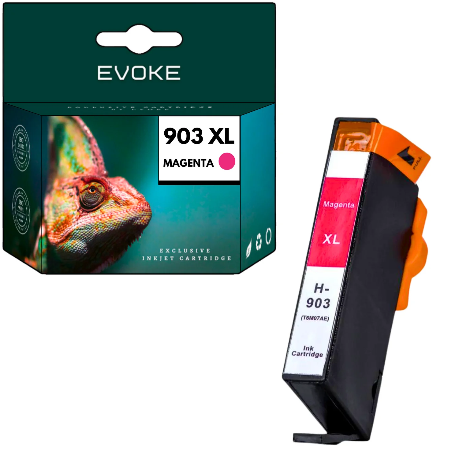 Evoke Compatibele Inkt voor Hp 903XL Hp903 T6M07Ae Magenta 12 ml 1040 Pagina's Officejet Pro 6860 6868 6900 6950 6960 6968 6970 6975 6978