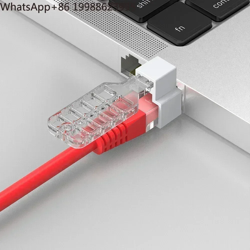 RJ45 locking clips, RJ45 patch cable cord security lock, Ethernet cable locks, RJ45 plug lock in device/ABS/100pcs