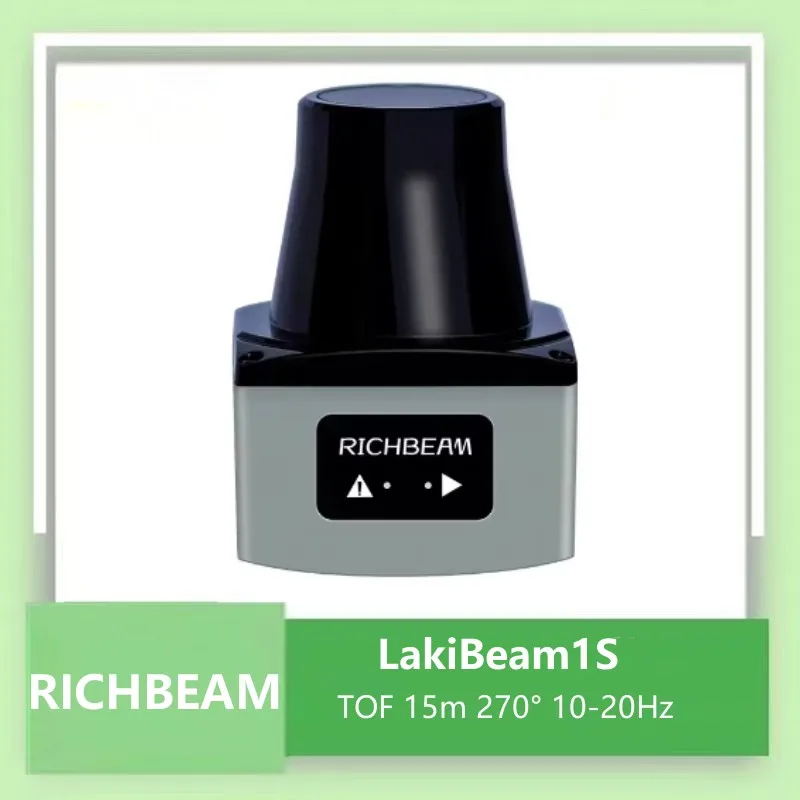 

RICHBEAM LakiBeam1S Лидар 15 м TOF Промышленный 2D лазерный радар дальномера для наружного робота AGV, навигации и предотвращения препятствий