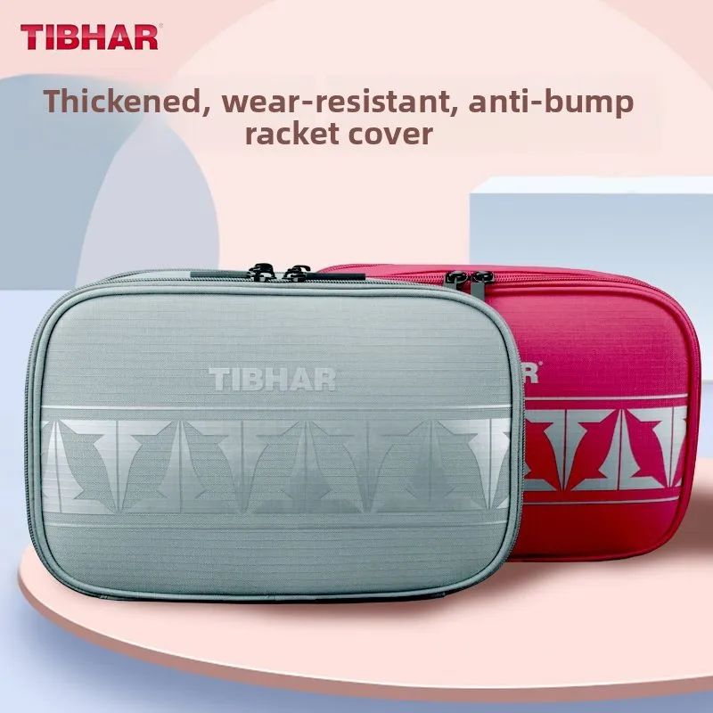 TIBHAR table tennis racket cover square racket cover double-layer table tennis bag storage bag anti-collision protective cover