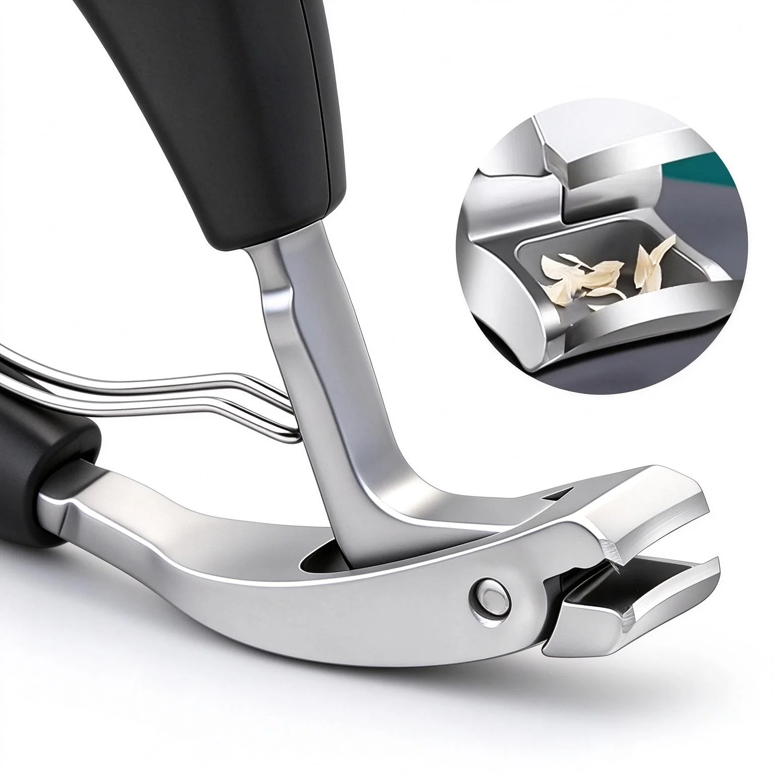 1/2Pcs Stainless Steel Nail Clipper Set—Specially For Thick And Hard Nails, Splash-Proof, Durable And Fine Nail Care Tool