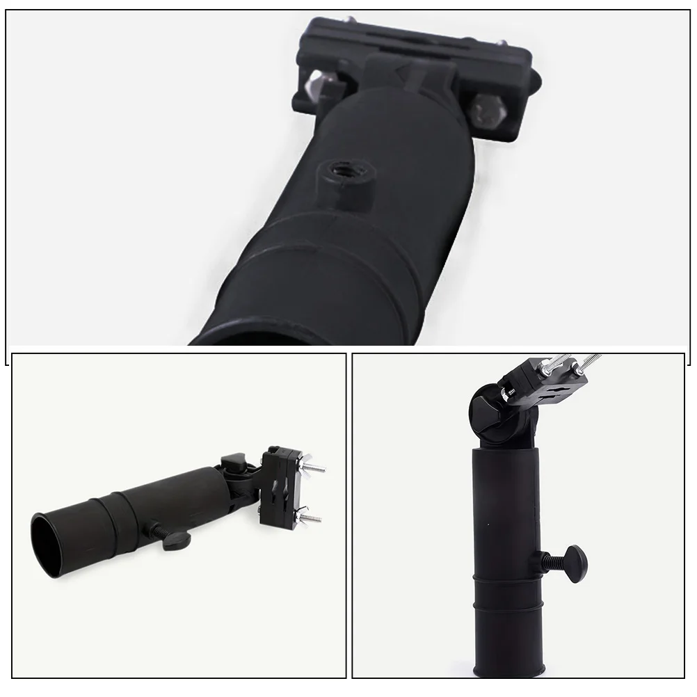 

4Pcs Golf Cart Umbrella Holder Heavy Duty Reusable Bracket for Trolley Handle Uv Rain Shield Adjustable Clip for Golf