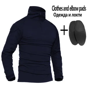 بدلة عمل كرات الطلاء الموحدة ، قمصان قتالية تكتيكية مموهة ، وسادات ركبة للشحن ، بدلات سروال الصيد ، ملابس Softair أعلى 11 مبيعات السراويل التكتيكية وسادة الركبة - No2