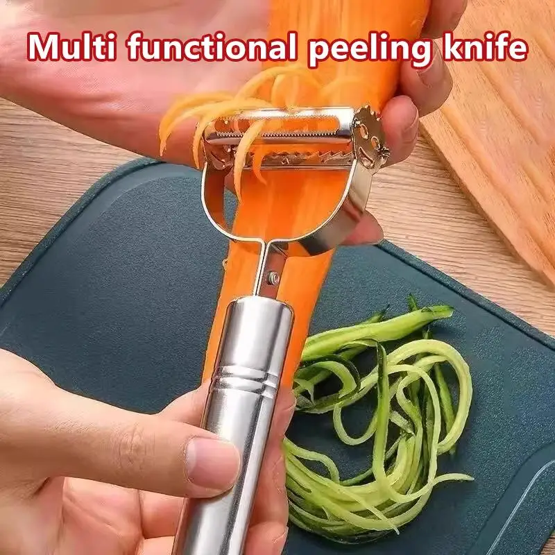Stainless Steel Vegetable Fruit Peelers Dual Sharp Blades Rust Resistant Easy Operate for Cooking Beginners Teen Students
