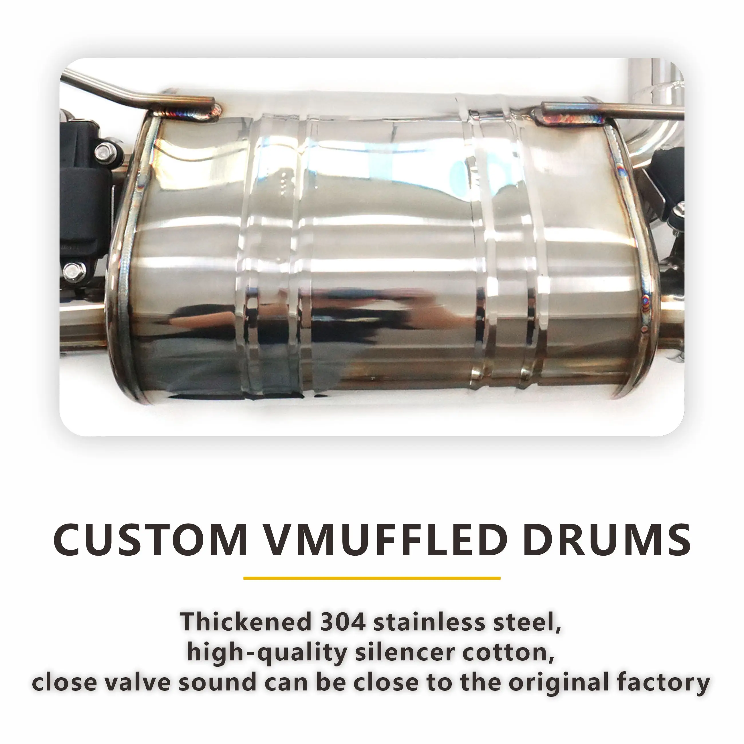 HMD Catback Exhaust for Range Rover Velar 2.0T With electronic valve Stainless Steel System with Deep Refined Sound & Direct Fit