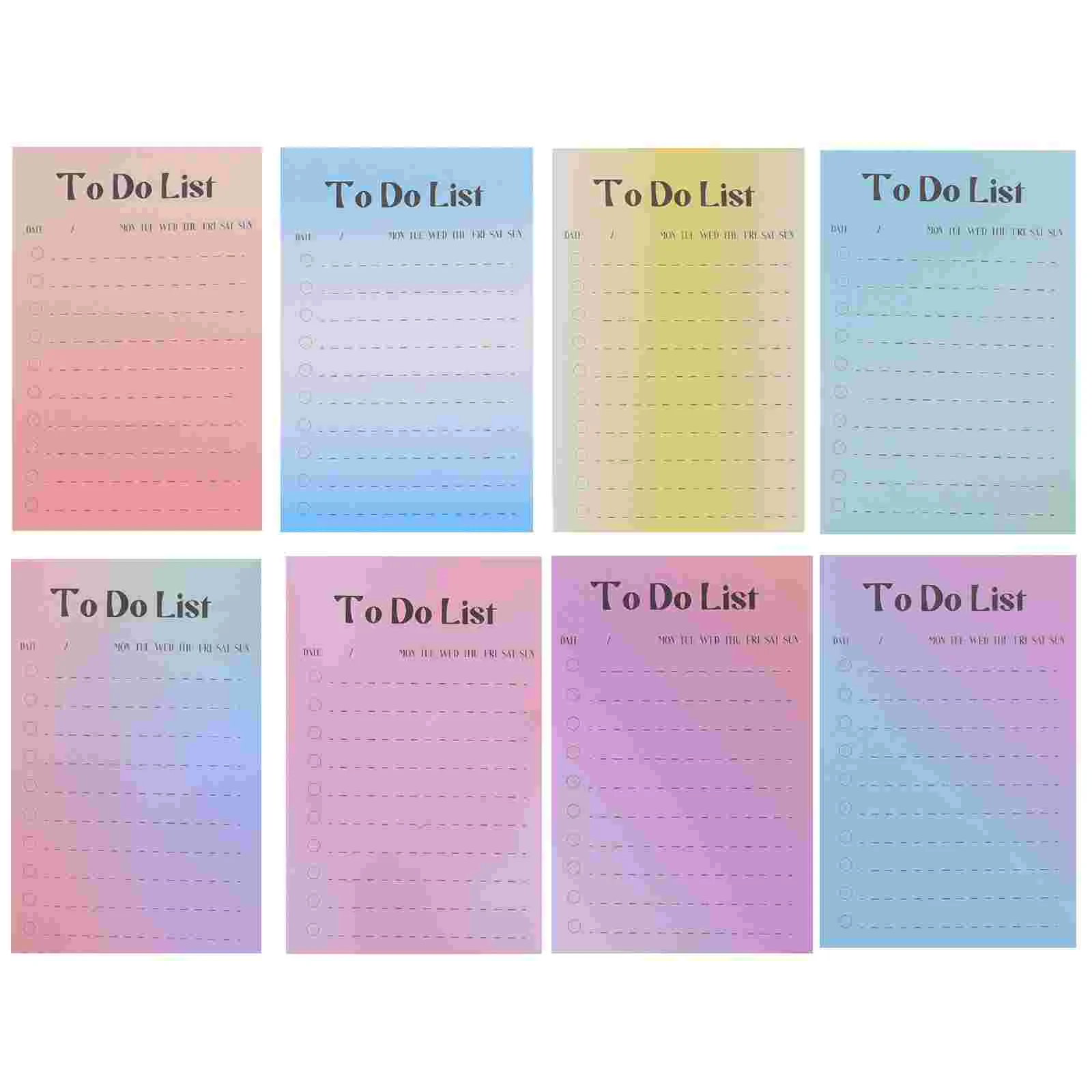 

Color Fluorescent Paper School Note Pads Self-stick Sticky Notepads Nail Stickers