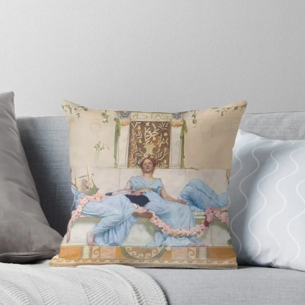 

Sir William Reynolds-Stephens. Interlude aka Summer. 1891 Throw Pillow Cushions Cover Christmas Pillows pillow