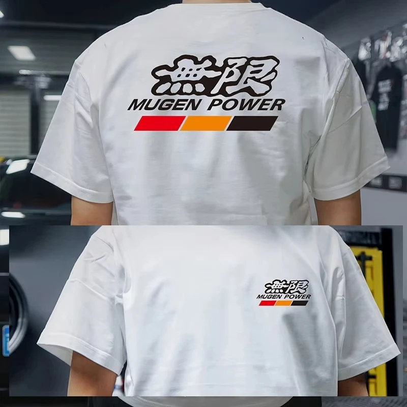 Men's Youth Japanese  Modified Car Civic Fit Unlimited Heavy Weight Pure Cotton Short-sleeved T-shirt
