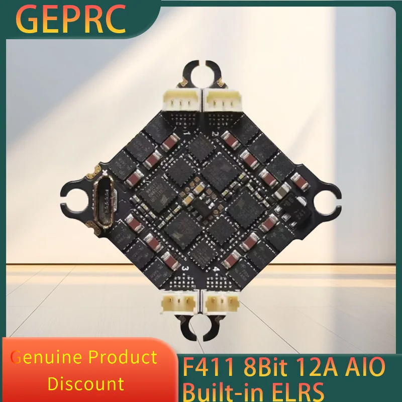

GEPRC TAKER F411 8Bit 12A AIO 42688-P Gyro for Buzzer and LED Light Function DIY RC FPV Quadcopter Replacement Accessories Parts